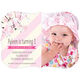First Birthday Blossom Girl Invitations Image 3 of 5